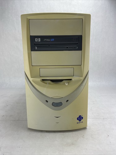 Vintage SOYO Mid Tower Computer Case w/Hi-Q Power ATX-300GU 300W Power Supply - Picture 2 of 10