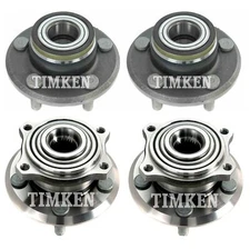 Front and Rear Wheel Bearing & Hub Assembly Kit Timken For 300 Charger RWD 2009