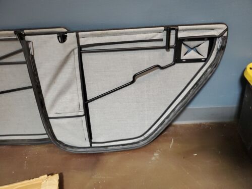 Replacemet Soft Lower Half Doors for Jeep CJ New Black - Picture 7 of 8