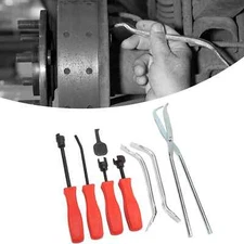 8PCS Drum Brake Puller Tool Kit Universal 45 Steel Oxidation Chromate Coating 