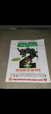 1991 Ninja Turtles 2 Movie Poster Burger King TMNT Secret Of The Ooze