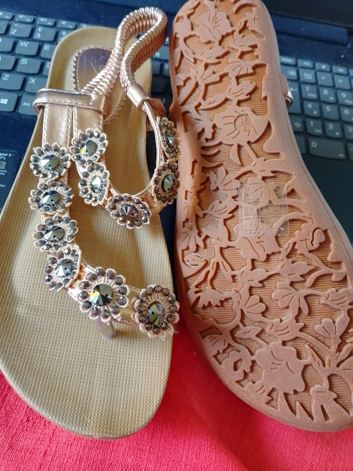 APL sandali ecopelle con fiori decotivi