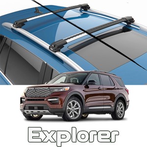 Ford Explorer Thule Rapid Crossroad Silver Aeroblade Base Roof Rack 11 15 Rack Outfitters