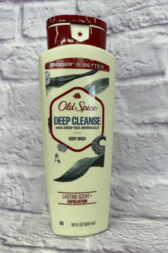 OLD SPICE DEEP CLEANSE SEA MINERALS BODY WASH LASTING SCENT MEN'S SOAP 18 FL OZ