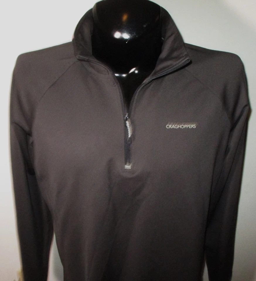 Jersey CRAGHOPPES Taupe Manga Larga 1/2 Cremallera Talla XL Foto 2 de 4