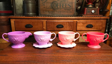 Fisher Price Fun with Food 3 Piece Lot- Tea Cups with Saucers, Sugar and Creamer