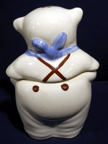 Vintage Shawnee USA Smiley The Pig Cookie Jar with Salt + Pepper Winnie 1940s - Picture 4 of 14