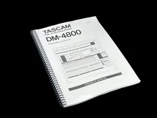Tascam DM-4800 Instruction Manual User Guide Coil Bound 138 Pages
