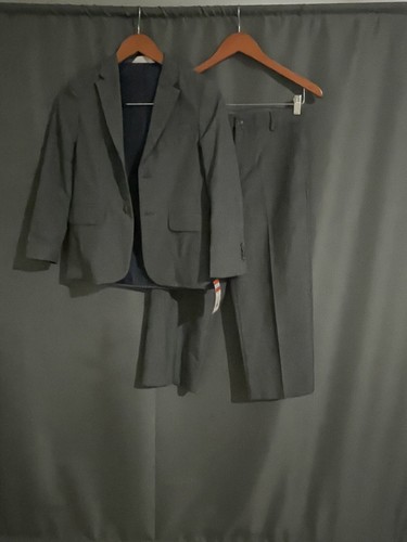 Suit Jacket Pants Set Gray Boys Department Size Large - Picture 3 of 7