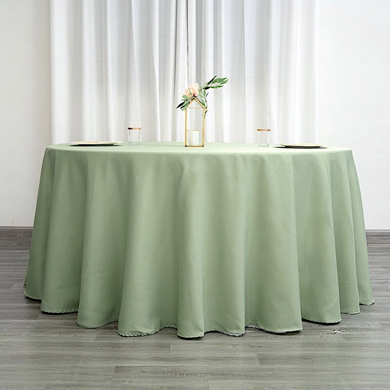 SAGE GREEN 120 Inch ROUND TABLECLOTH Wedding Decorations Par