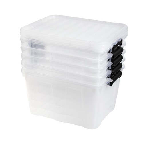 Contenitore Plast Team 30L trasparente coperchio 22320803 - Foto 7 di 9