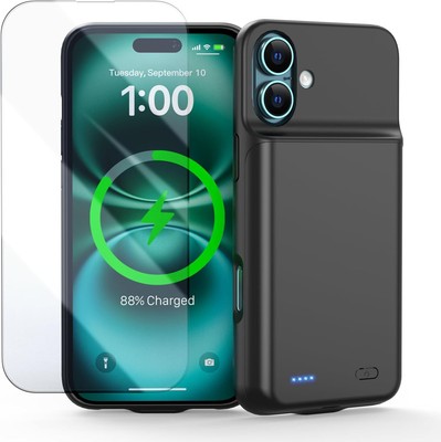 Battery Case for iPhone 16 Plus Ultra Slim 7000mAh Portable Charging Case
