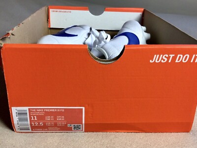 New, Kangaroo Leather! Men's Size 11 Nike Premier III 3 FG White