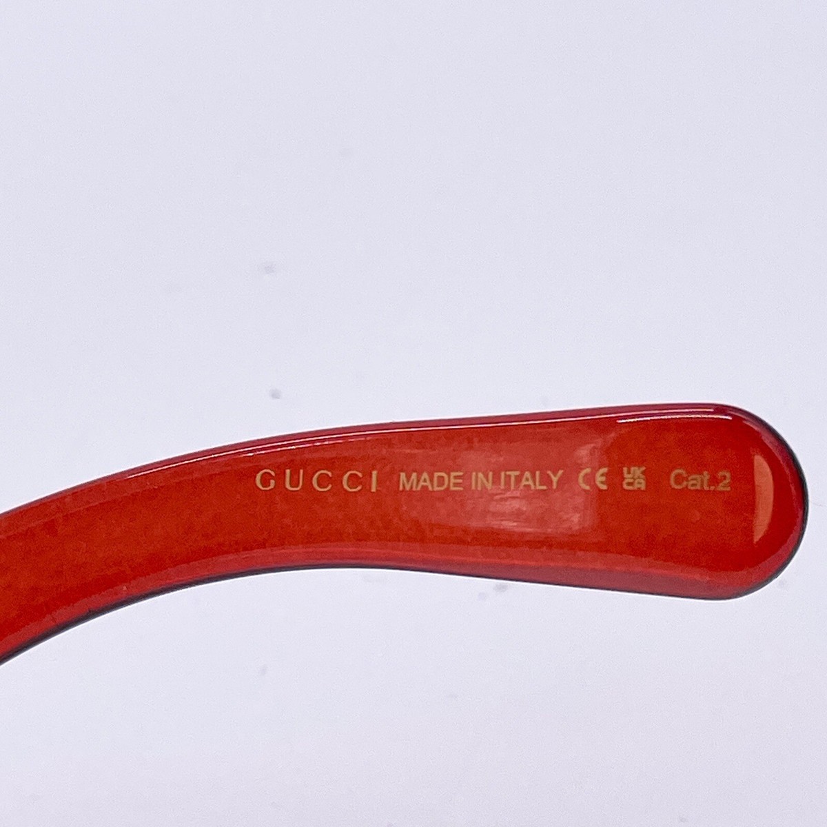 GUCCI RED WOMEN OVAL SUNGLASSES GG1401S 003 NEW ✨ Gucci Women main image 3