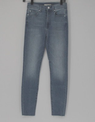 NWT Fidelity Denim Gwen Crop High Rise Skinny Ankle Jeans  Raw Hem 26 NWT