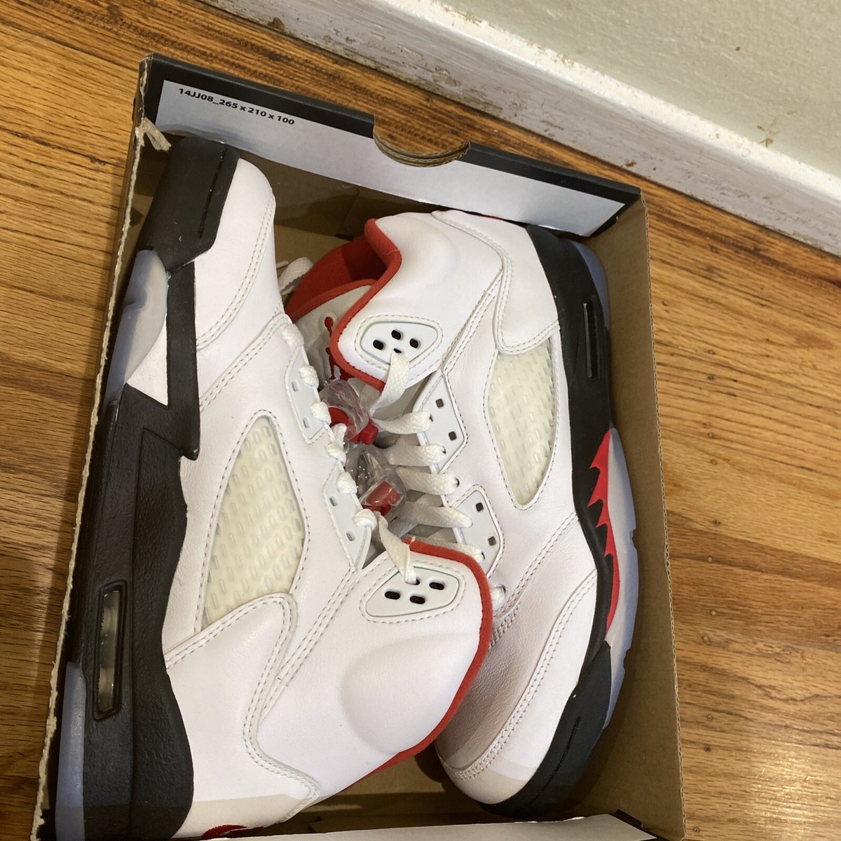 Nike Air Jordan 5 V Retro GS Fire Red Silver tongue [DA1911-102