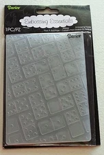 DARICE EMBOSSING FOLDER - DOMINOES BACKGROUND - 4.25" X 5.75" - 1218-08