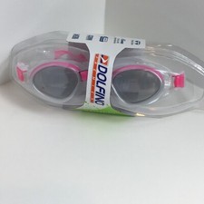 Dolfino Striker Silicone Swim Goggles Adult Ages 12 UV400 Protection Latex Free