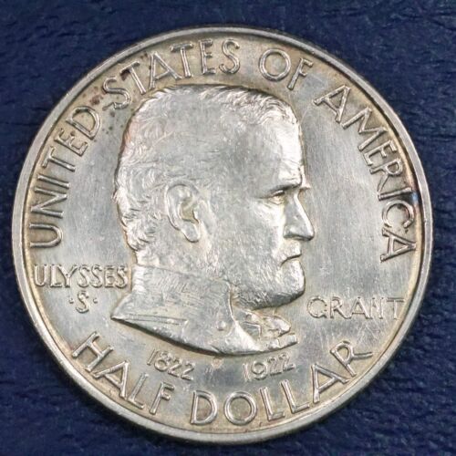 Medio dólar conmemorativo Grant Memorial 1922 50c sin estrella - Imagen 2 de 4