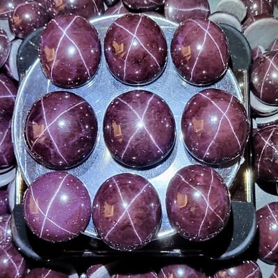 Natural 4-Ray Star Garnet Cabochon Gemstone, Star Garnet free size Cabochon