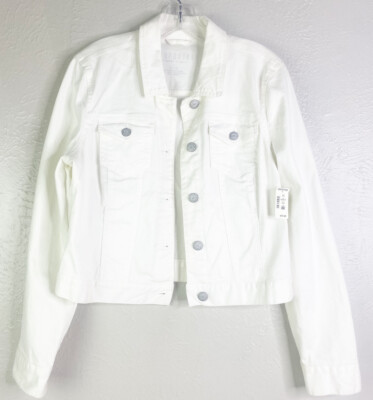 Aeropostale Womens XL Off-White Stretch Denim Classic Jacket RV