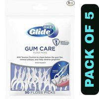Oral-B Glide Gum Care Floss Picks | 30 Pcs | Pack of 5