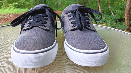 Zapatillas deportivas de skate de lona gris VANS para hombre talla 9,5 - Imagen 5 de 12