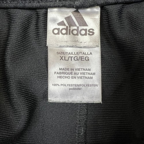 Pantalones de chándal Adidas para hombre XL rayas negras deletrear deportes atléticos gimnasio jogger - Imagen 5 de 6
