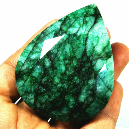 Émeraude Brute Naturelle De Zambie 2 Carats - Taille Poire, Non Traitée, Pierre Précieuse