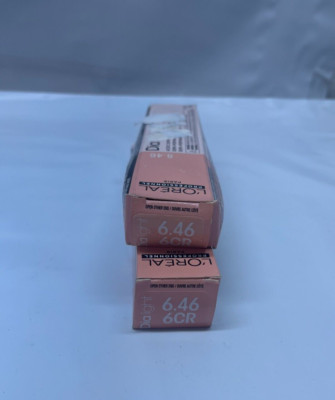 Lot of 2 - L'Oreal Dialight  6.46/6CR, Demi-Permanent Hair Color, Boxes Damaged