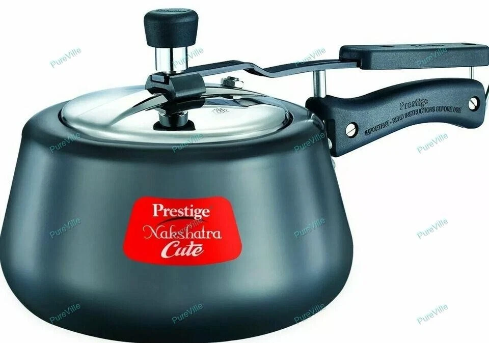 Prestige Nakshatra Cute Hard Anodized Aluminium Stove, 101.4oz, Anthracite Black