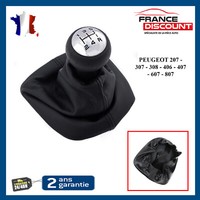 Partsline Schaltsack Schaltknauf Chrom FüR Peugeot 207 307 308 406 407 607 807