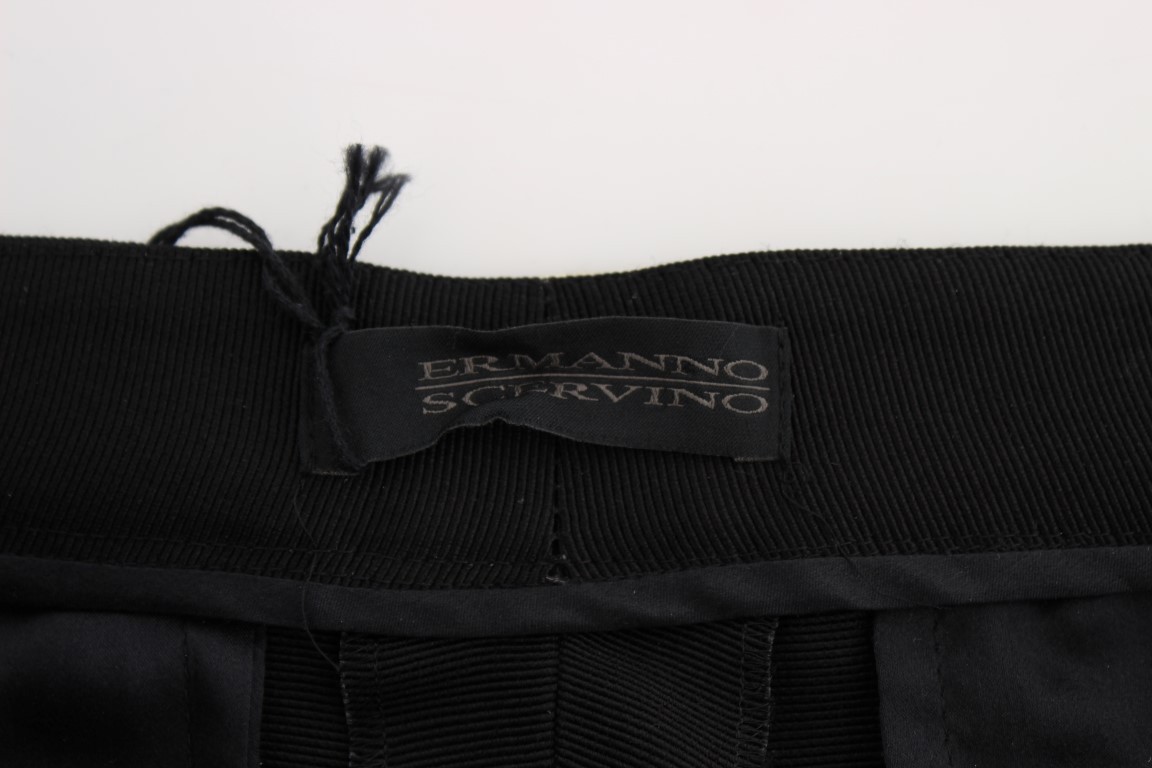 パンツ ERMANNO SCERVINO Woman Pants Black D472P315WXW 95708 Ermanno Scervino Sleek High-Waist Black Trousers • Ermanno