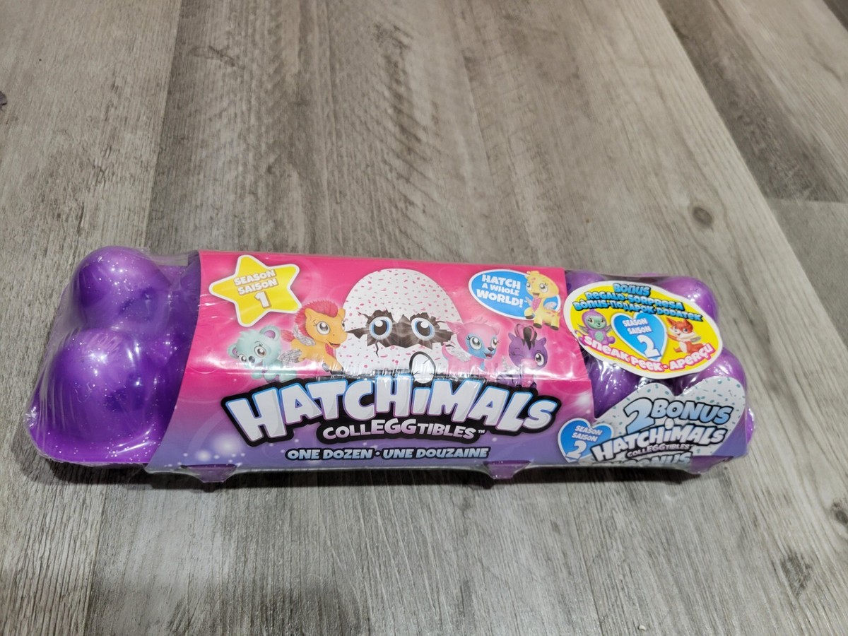 RARE HATCHIMALS COLLEGGTIBLES ONE DOZEN CARTON SEASON 1+ BONUS EGGS