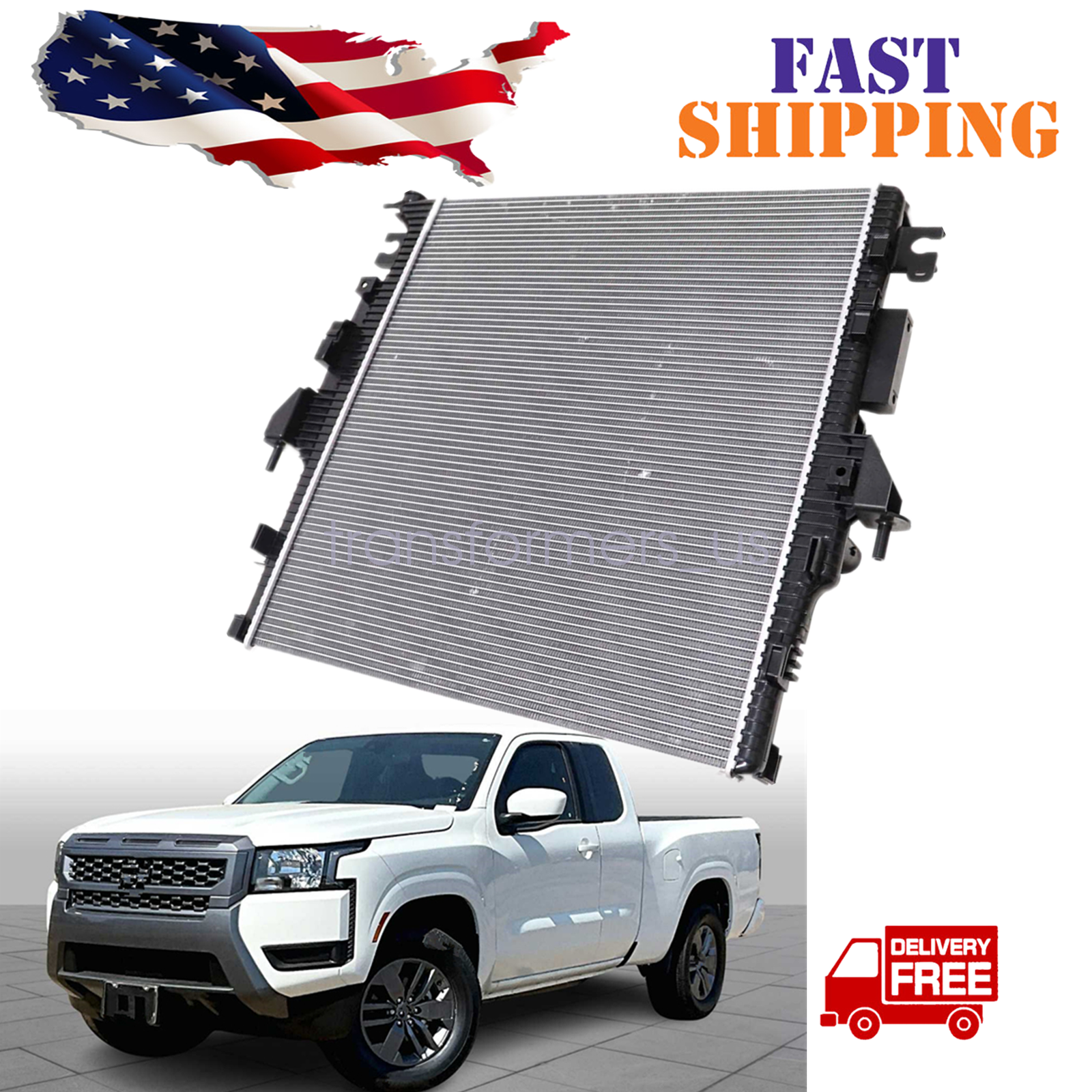 Nissan Frontier 2021-2023 V6 3.8L Engine Coolant Radiator 214109BT1A OEM Replacement