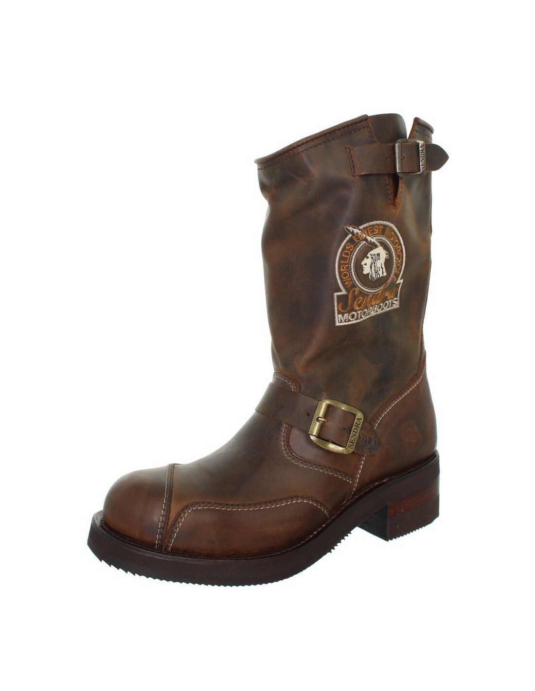 Bottes Sendra Steel Mad Dog en cuir marron marquant l'élégance vintage