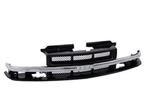 Grille Assy For Chevrolet Blazer S10 98-04 Mesh Insert With Chromed Center Bar