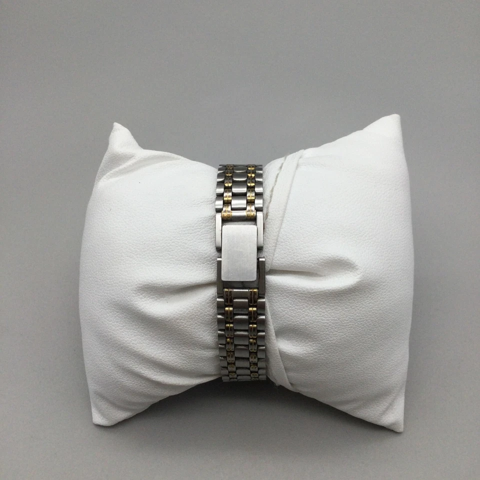 Винтажные женские часы Geneve 25 мм золотистый серебристый блестящий циферблат новый аккумулятор 8,5 дюйма - Изображение 3 из 4