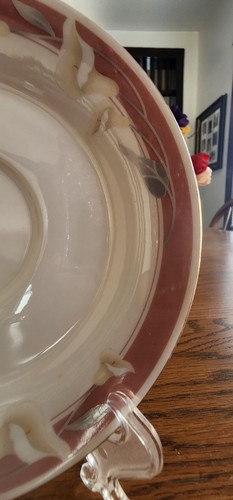 Taupe Fantasy Cup & Saucer Set Sango Majesty #8394 Porcelain White Pink Gold ! - Picture 20 of 24
