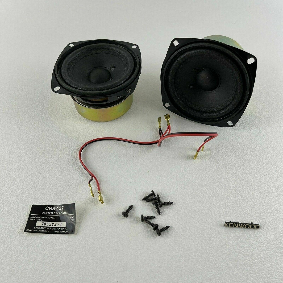 Kenwood CRS-157 System Replacement Pair Center Speakers 25 Watt 16