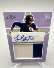 2020 Leaf Perfect Game National Showcase LUKE LETO  Patch Auto (PA-LL1) 3/5