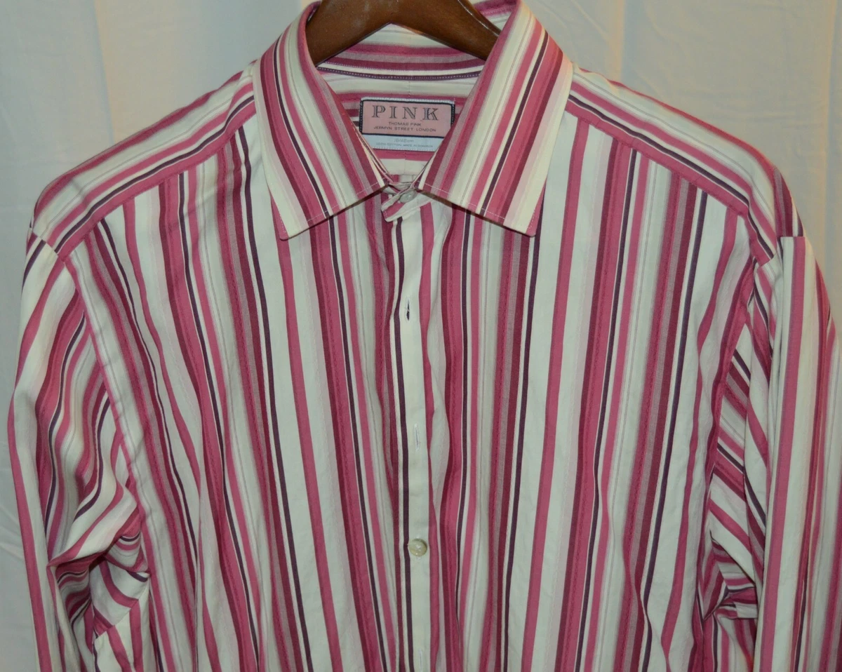 PINK Pink Striped Dress Shirts for Men for sale | eBay