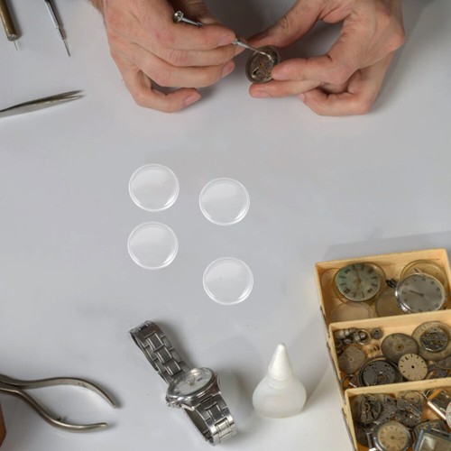 25 Pcs Surface Cover Glue Watch Parts Box Repair Transparent Clear Lid - 第 8/12 張圖片