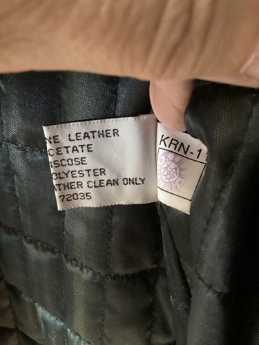 Adler Collection Authentic Men's XL Black Lamb Skin Leather Coat w/Lining - Picture 20 of 20