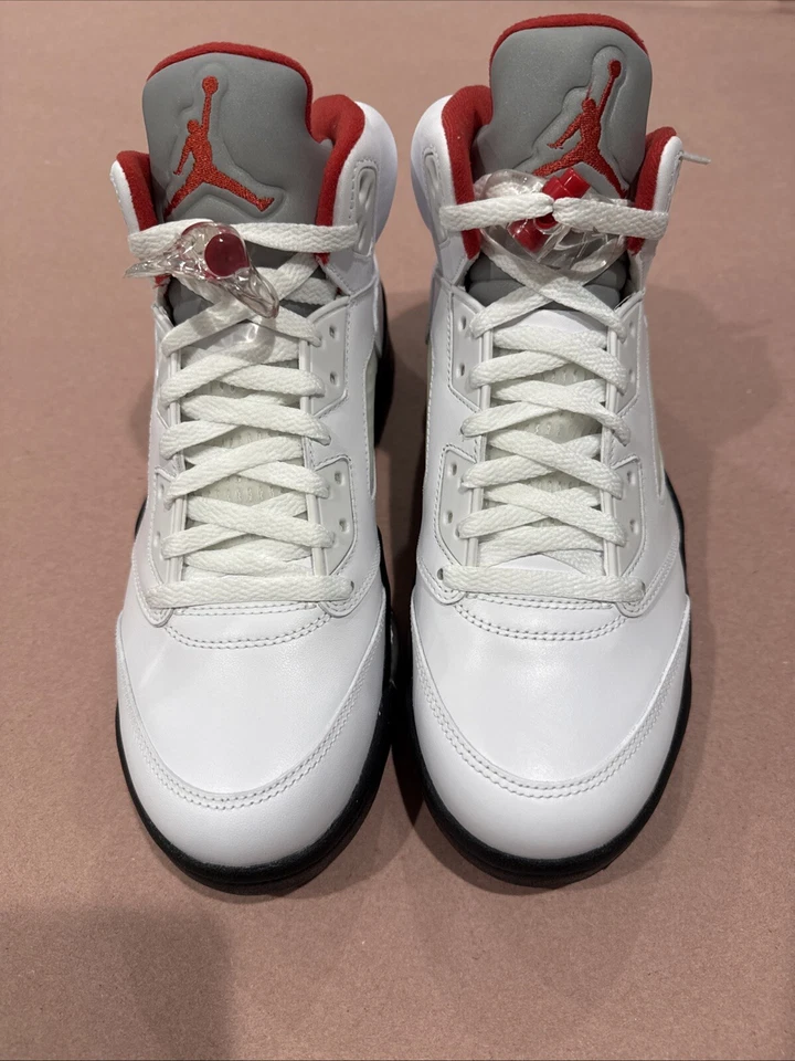 Nike Air Jordan 5 Retro 'Rojo Fuego' (2013) 136027-100 Para hombres Talla 8.5 Foto 3 de 4