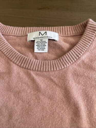 Suéter Rosa Magaschoni, Mujer’s M, Mangas Hinchadas, Usado, Suave - Imagen 2 de 11