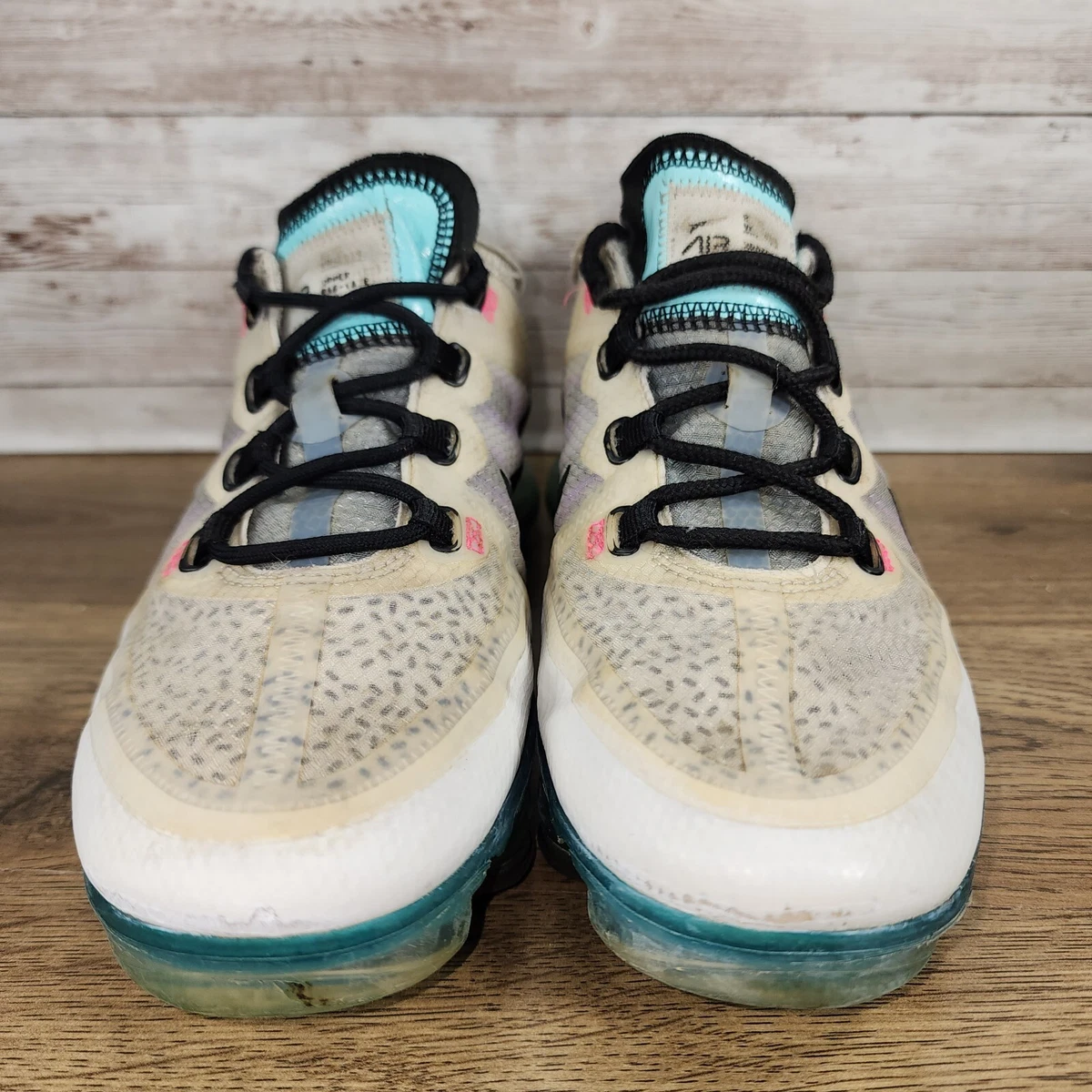 Nike Air VaporMax 2019 Dragon Fruit White Green Purple Sneakers 4y