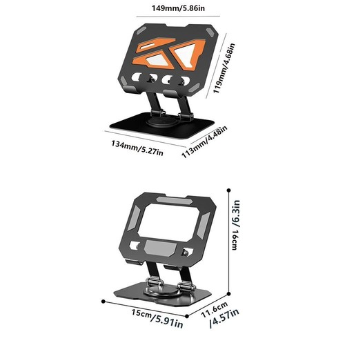 Adjustable 360 Degree Rotation DesktopTablet Stand Cell Phone Stand Office - Photo 3/9