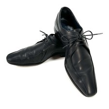 Oliver Sweeney London Pippin Derby Black Leather Dress Shoes Men's US9 EU42 UK8
