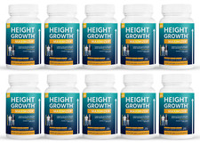 10 Pack Height Growth Maximizer, increase bone growth-60 Capsules x10
